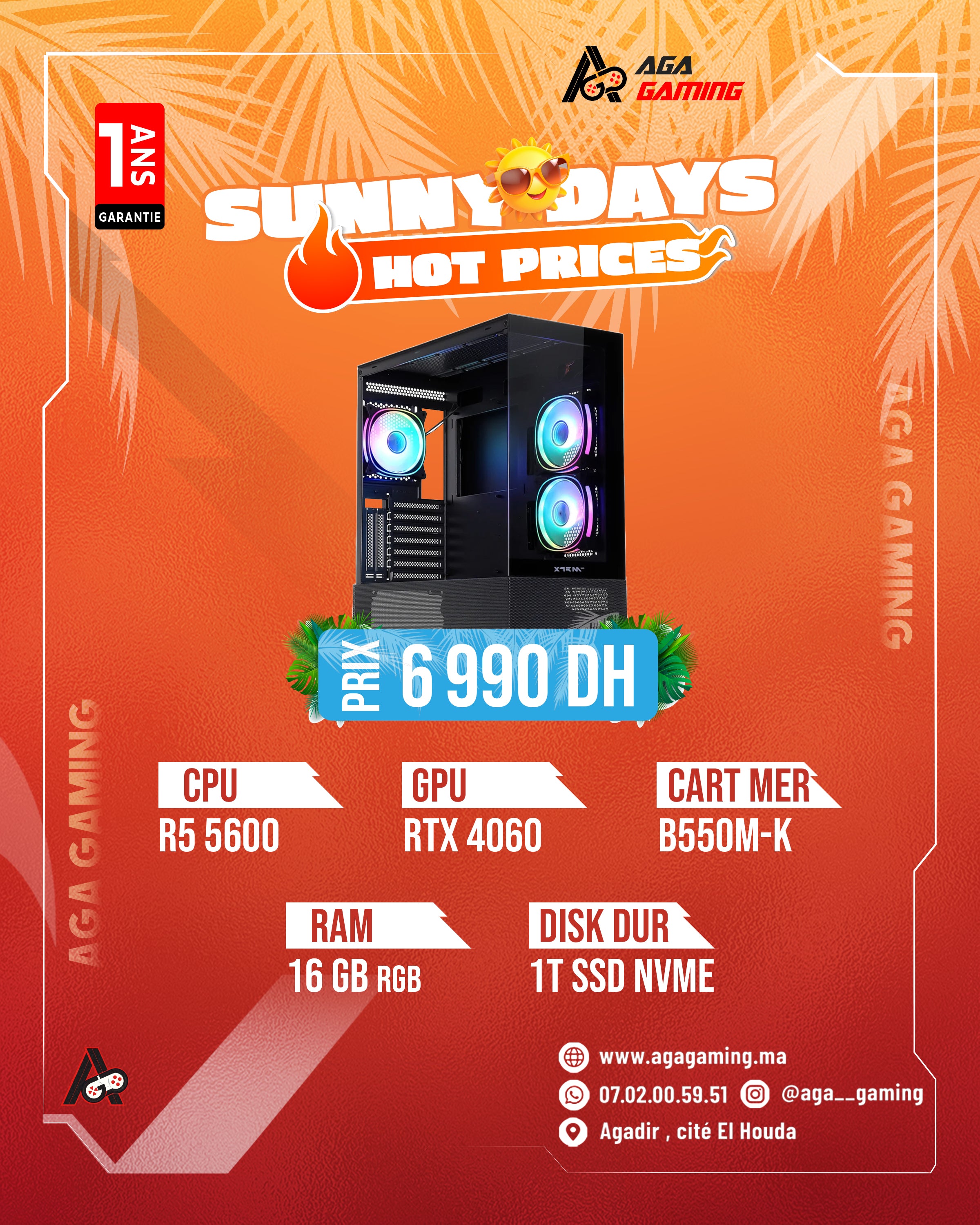 PC Gamer R5 5600 - RTX 4060 PC Gamer R5 5600 - RTX 4060